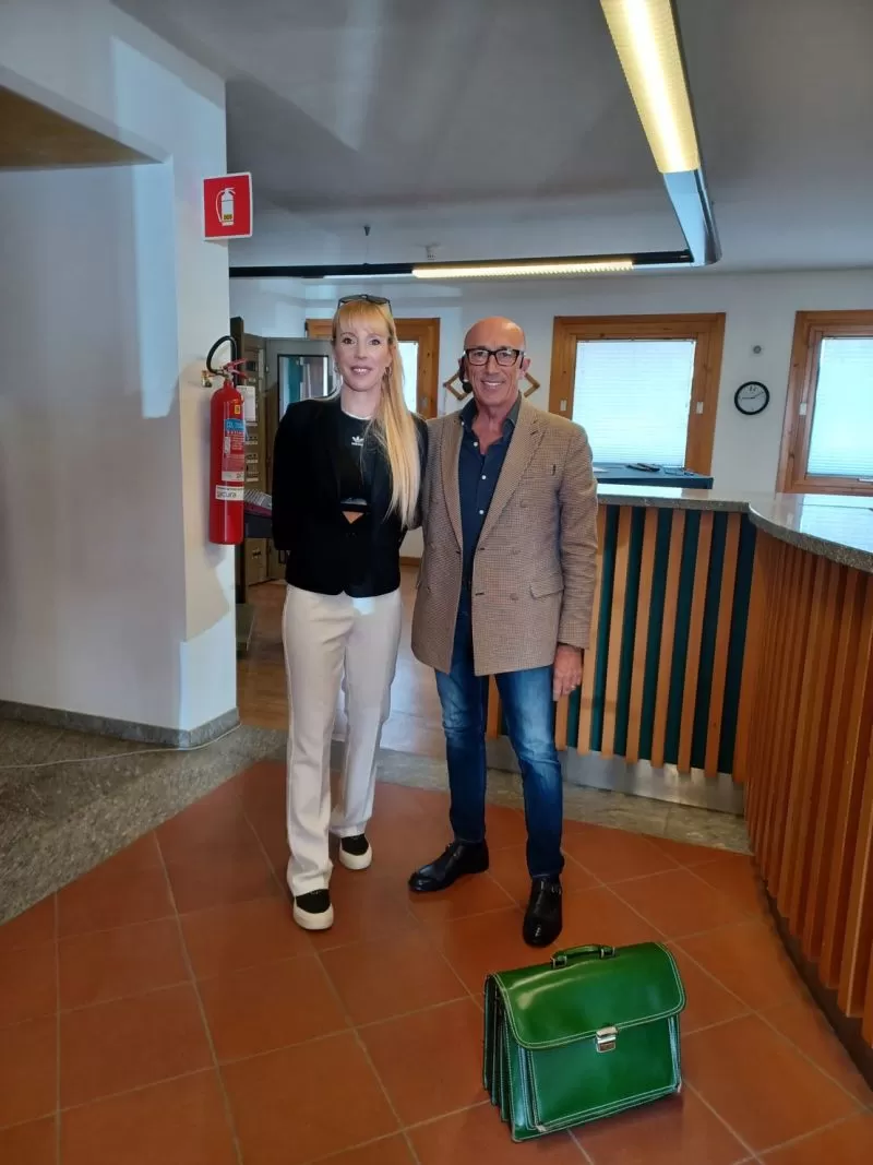 Cristanini con Team di Funivie Folgarida Marilleva